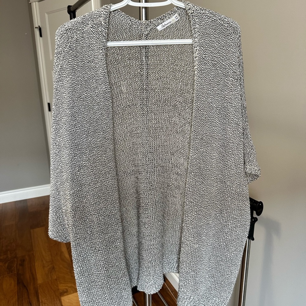 Women's  Everyday Oversized Gray Cardigan